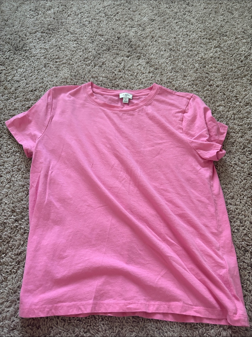 J. Crew Pink Short Sleeve Crewneck Tee